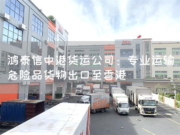 鸿泰信中港货运公司:专业运输危险品货物出口至香港