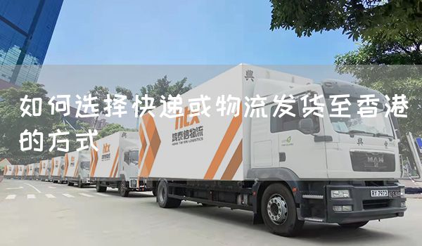 如何选择快递或物流发货至香港的方式