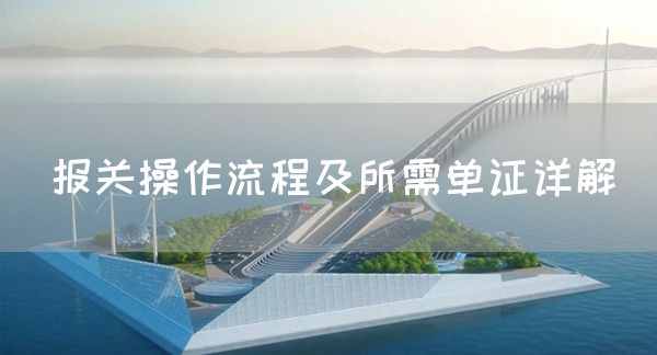 报关操作流程及所需单证详解(图1)