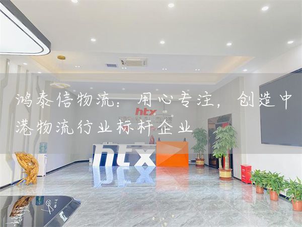 鸿泰信物流:用心专注,创造中港物流行业标杆企业